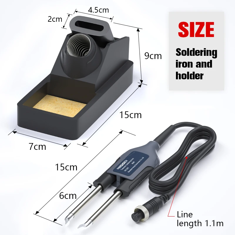Electronics Repair Tool - T12 สถานีบัดกรีแหนบจับสําหรับ Handskit STM 32 สถานีบัดกรีอุณหภูมิปรับแบบพกพา