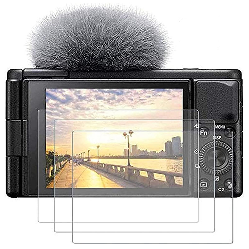 Sony Camera A6400 - 0.3 มม.ความแข็ง 9H กระจกนิรภัยป้องกันหน้าจอสำหรับโซนี่ ZV-E10 ZV-1