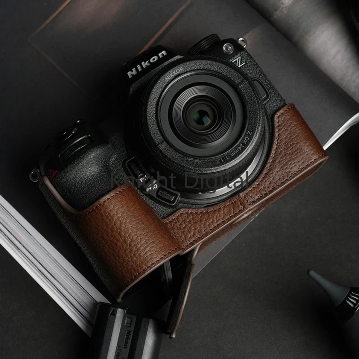 Nikon Camera Z6 Iii - คุณภาพสูง Handmade ของแท้หนังครึ่งกระเป๋ากล่องสําหรับ Nikon Z6 iii