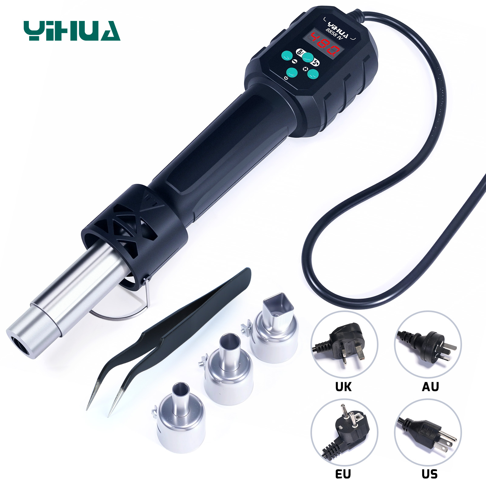 YIHUA HOT AIR GUN อุณหภูมิปรับ - Hot Air Station 858 บทวิจารณ์และราคา