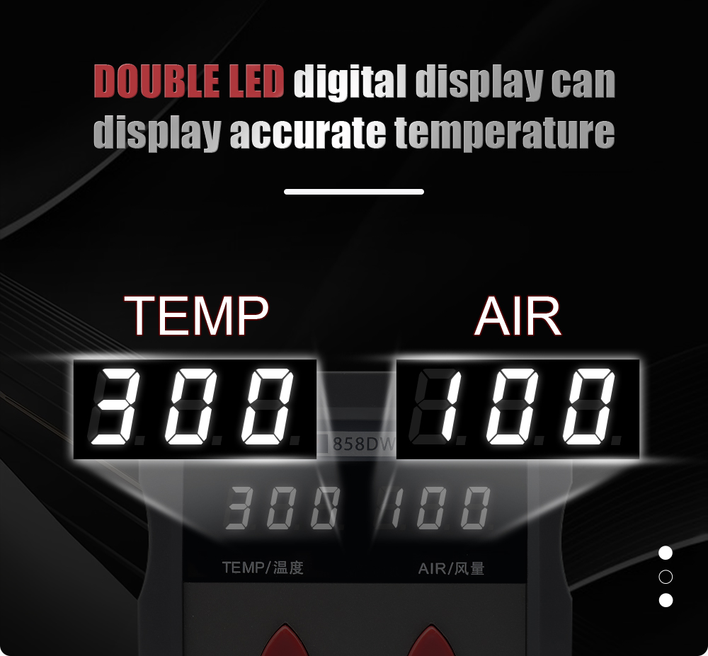 JCD 858DW HOT AIR GUN 750W LCD - Hot Air Station 858 บทวิจารณ์และราคา