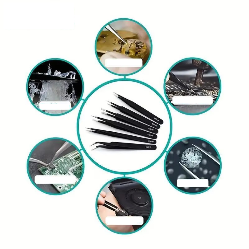 ชุดแหนบสแตนเลสป้องกันไฟฟ้าสถิต - Electronics Repair Tool บทวิจารณ์และราคา