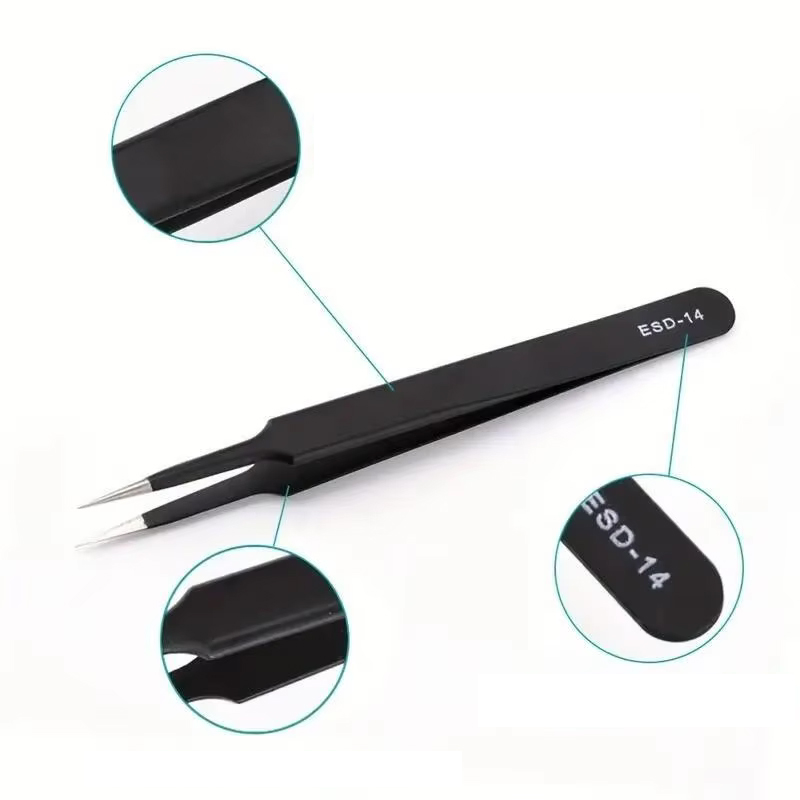 ชุดแหนบยาวป้องกันไฟฟ้าสถิตย์ E - Electronics Repair Tool บทวิจารณ์และราคา